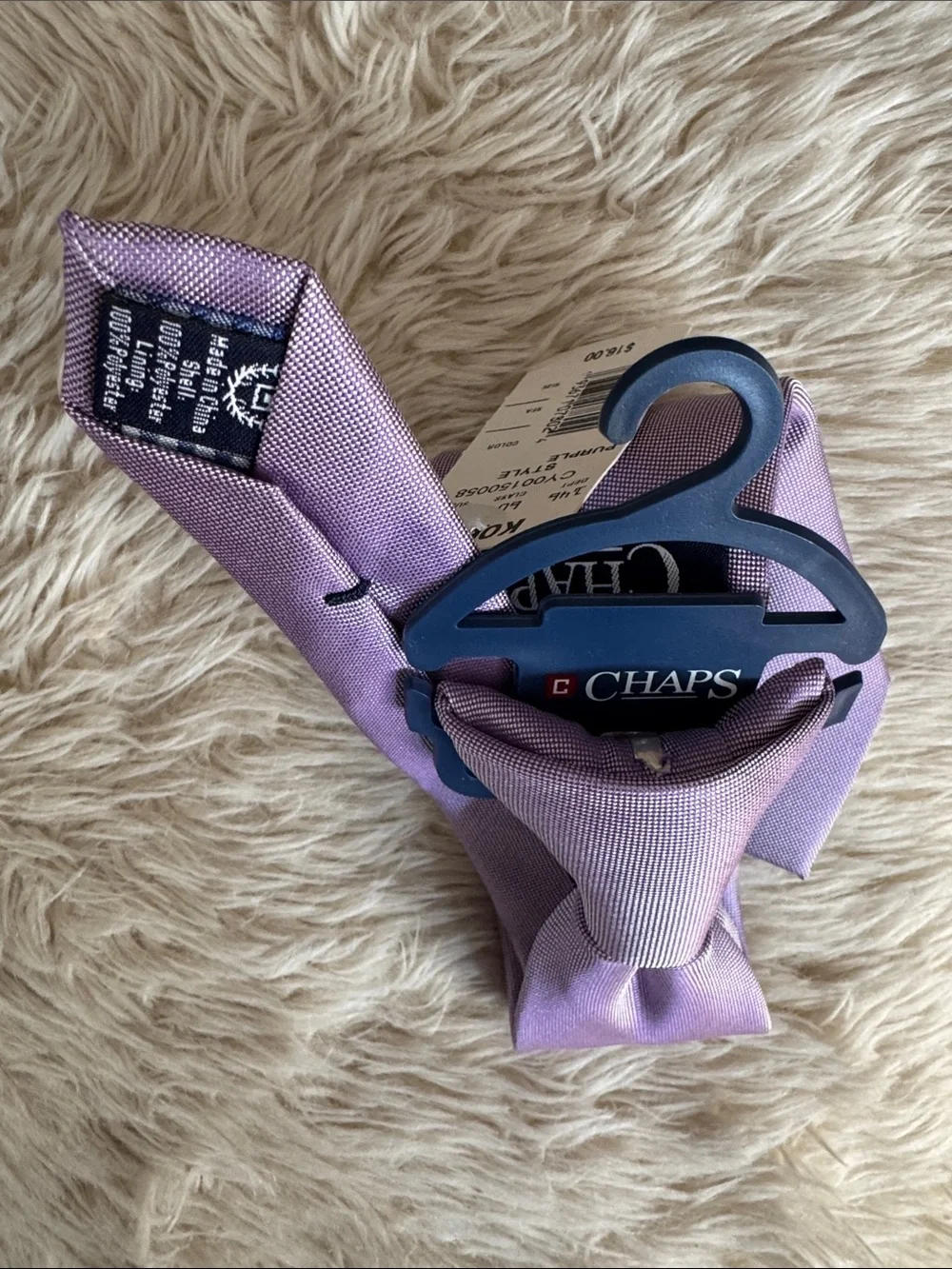 Chaps Purple Satin  Boys’/Youth Necktie”. Tie